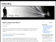 Tablet Screenshot of chillysblog.com